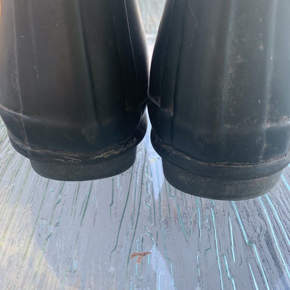 Hunter rubber boots green sz 10 - Picture 4 of 5